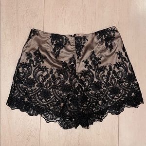 Dark lace shorts